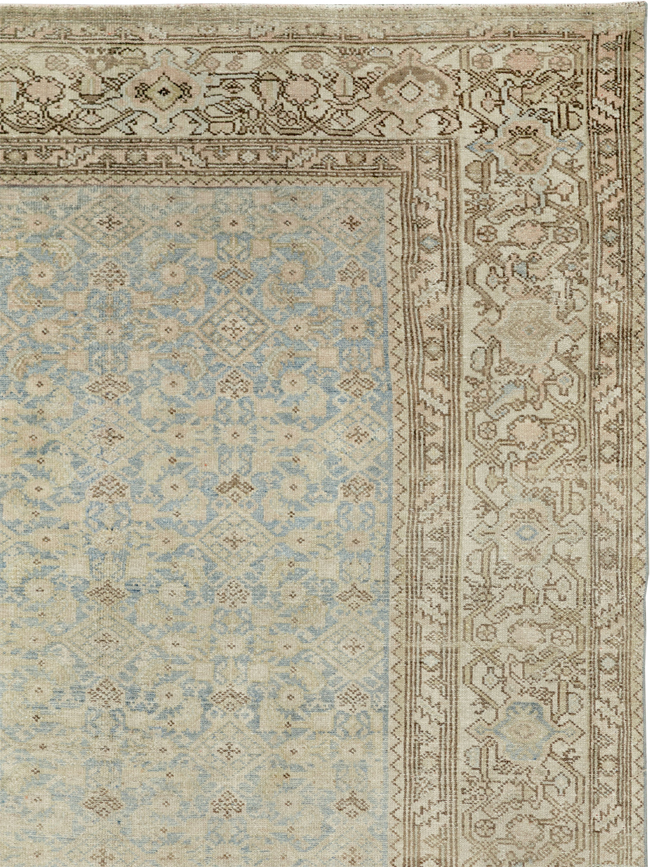 Antique Persian Malayer Wide Gallery Long Runner, No.33632 - Gsblank