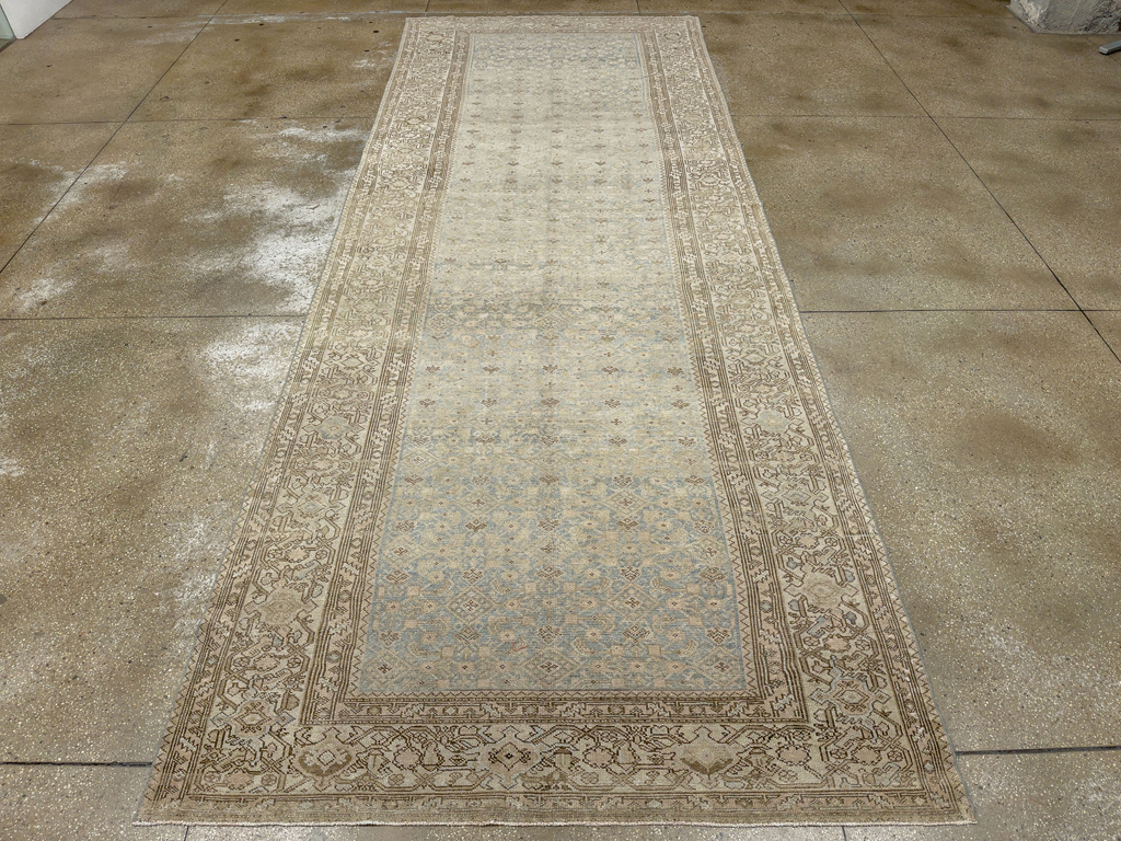 Antique Persian Malayer Wide Gallery Long Runner, No.33632 - Gsblank