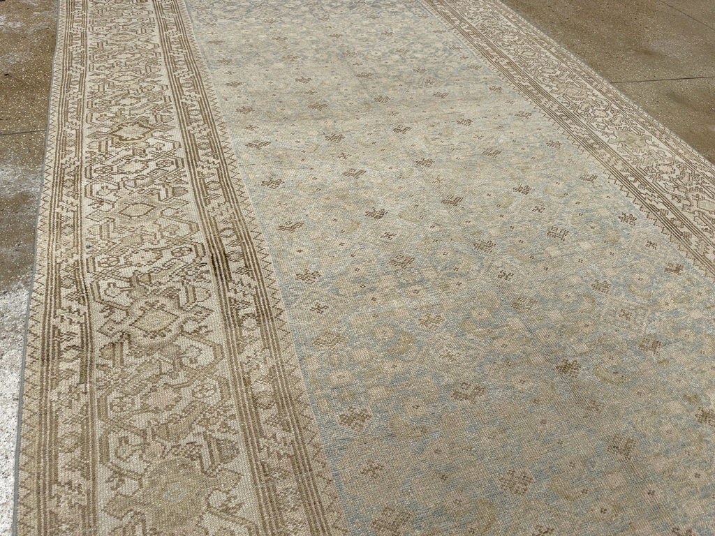 Antique Persian Malayer Wide Gallery Long Runner, No.33632 - Gsblank