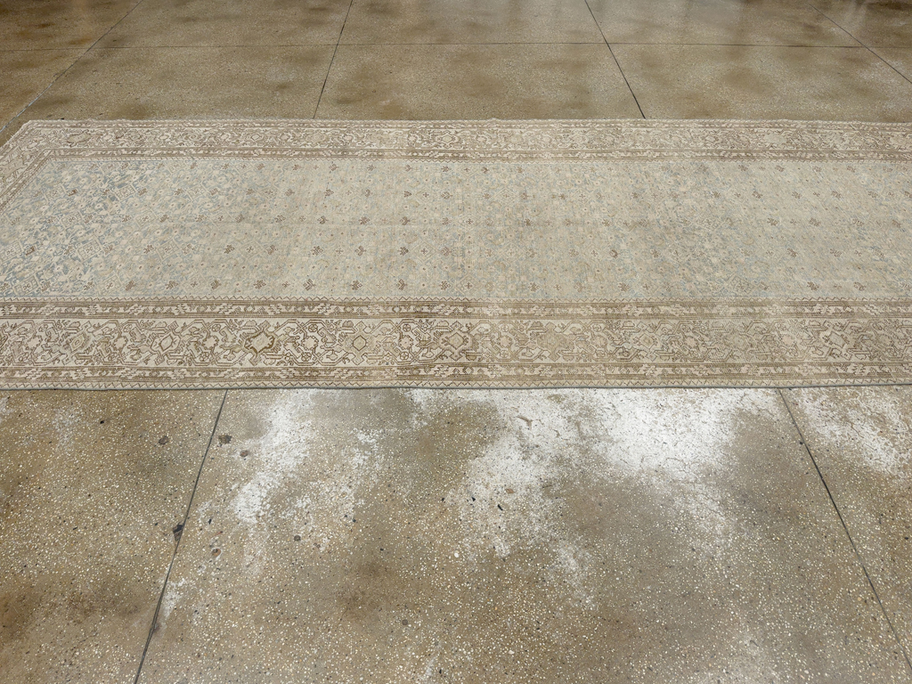 Antique Persian Malayer Wide Gallery Long Runner, No.33632 - Gsblank