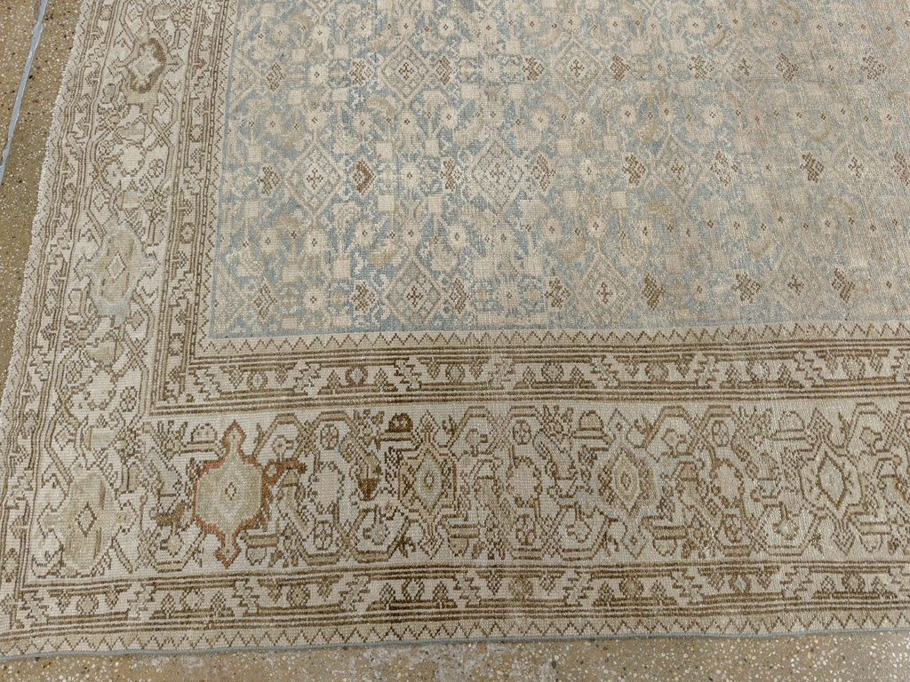 Antique Persian Malayer Wide Gallery Long Runner, No.33632 - Gsblank