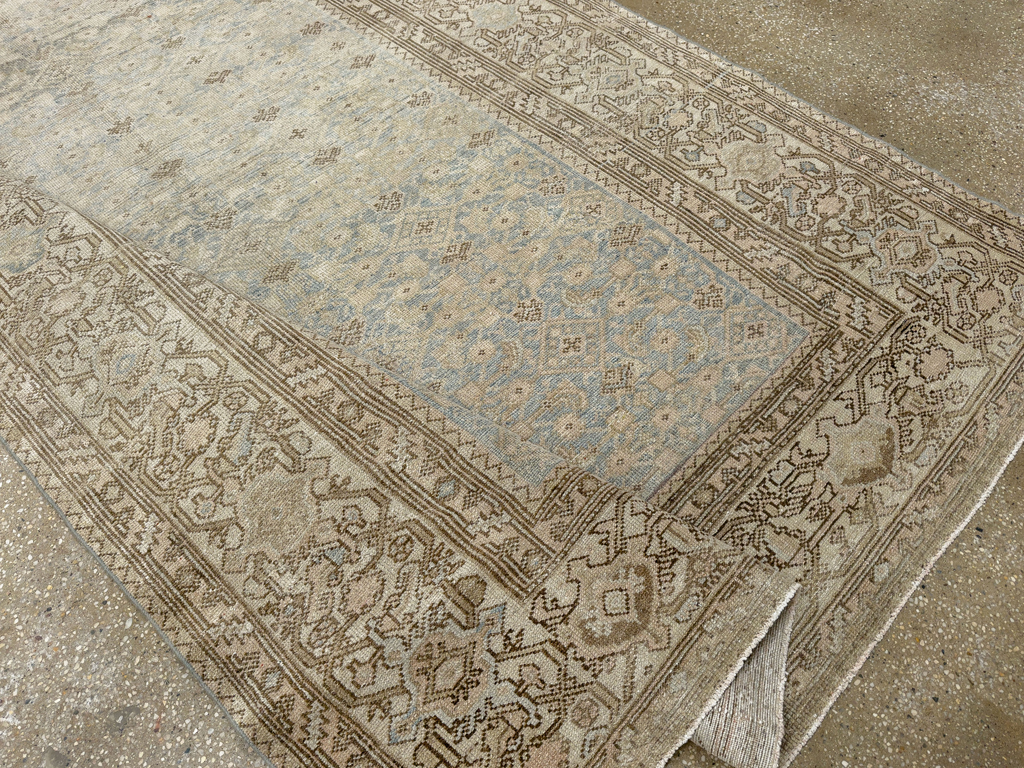 Antique Persian Malayer Wide Gallery Long Runner, No.33632 - Gsblank