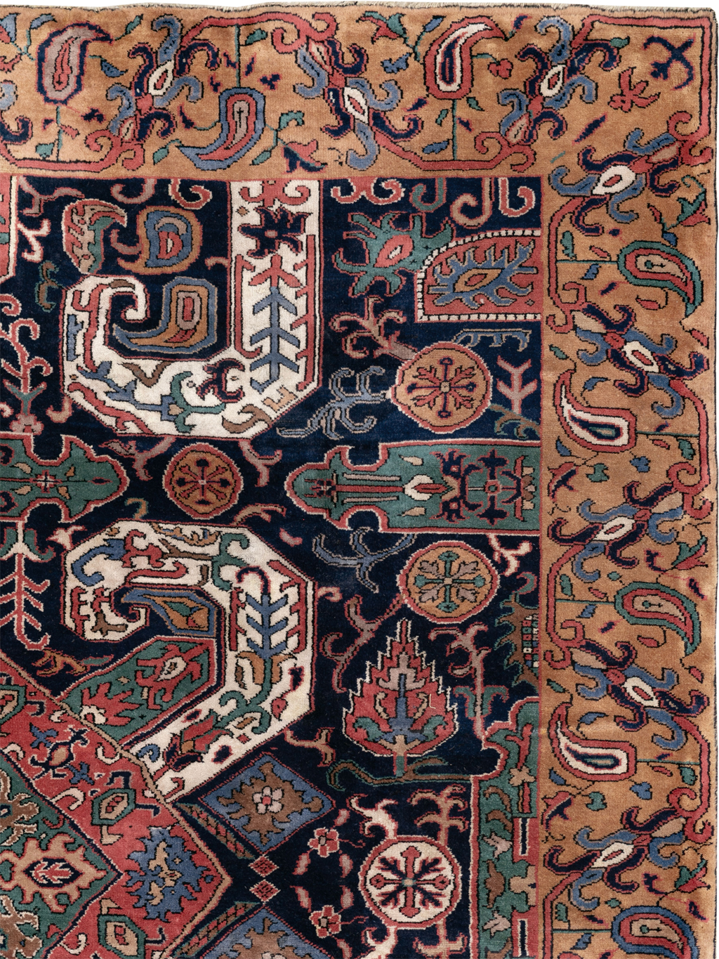 Antique Caucasian Kazak Square Room Size Carpet, No.33633 - Gsblank