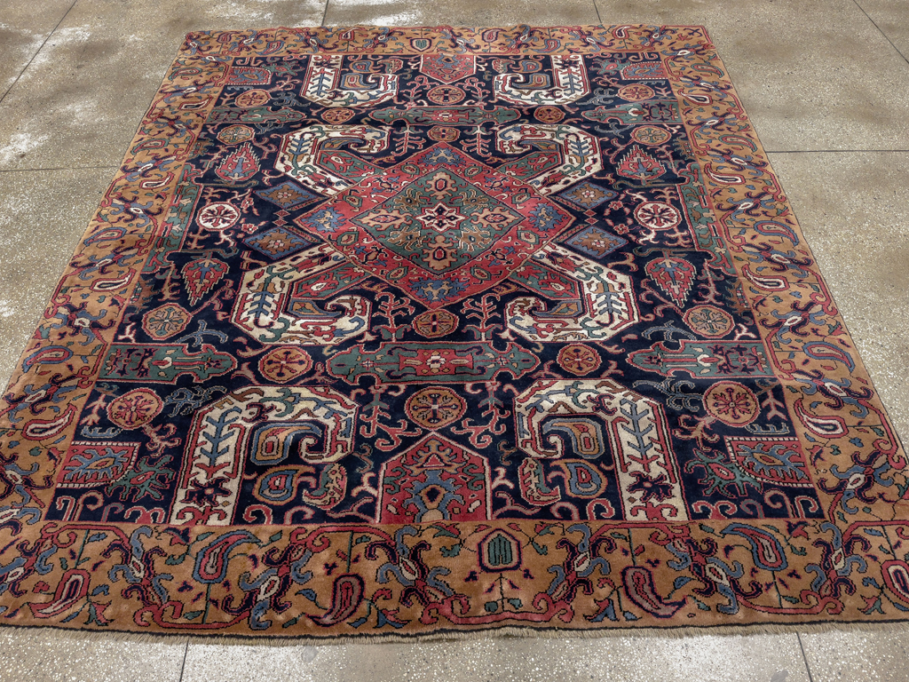 Antique Caucasian Kazak Square Room Size Carpet, No.33633 - Gsblank