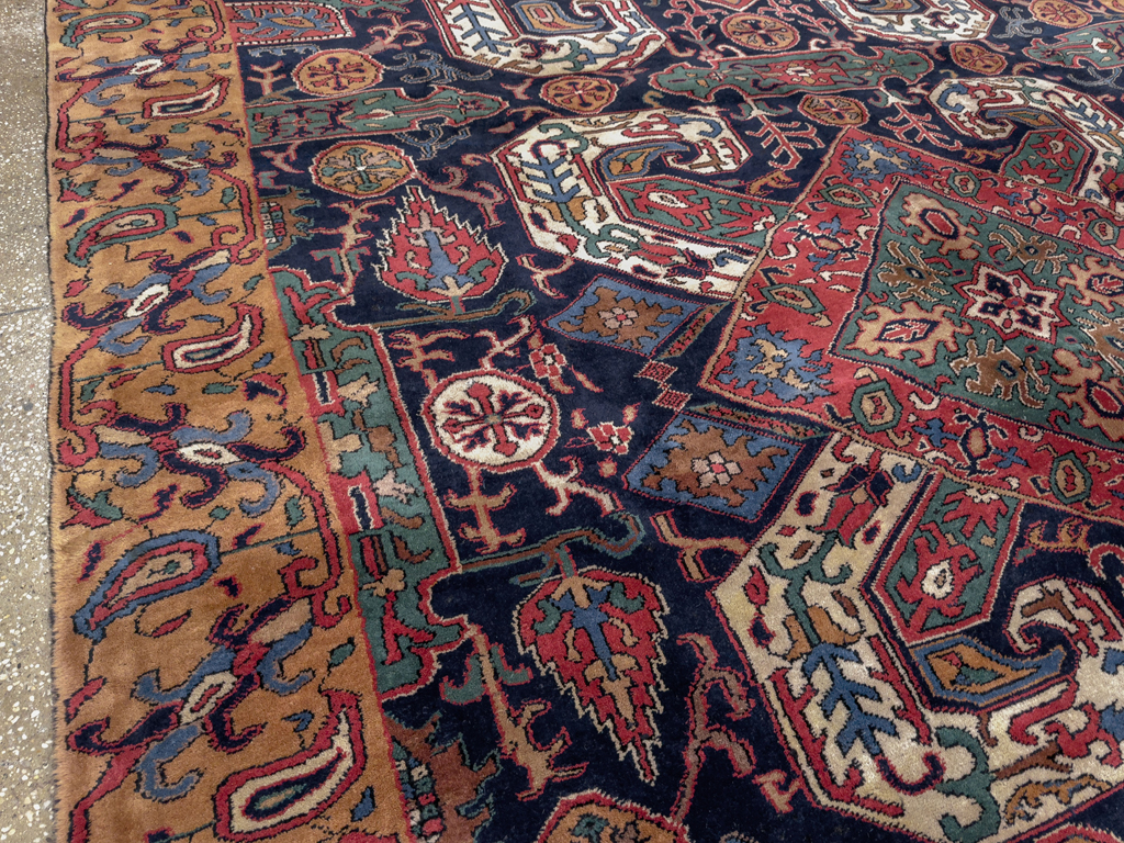 Antique Caucasian Kazak Square Room Size Carpet, No.33633 - Gsblank