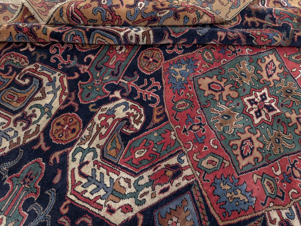 Antique Caucasian Kazak Square Room Size Carpet, No.33633 - Gsblank
