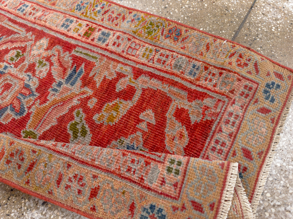 Antique Persian Sultanabad Throw Rug (Pair: 1 of 2), No.33634 - Gsblank