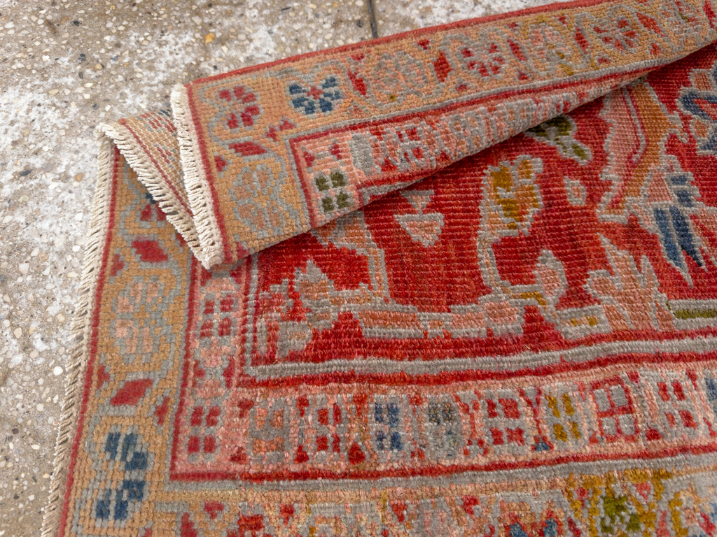 Antique Persian Sultanabad Throw Rug (Pair: 1 of 2), No.33634 - Gsblank