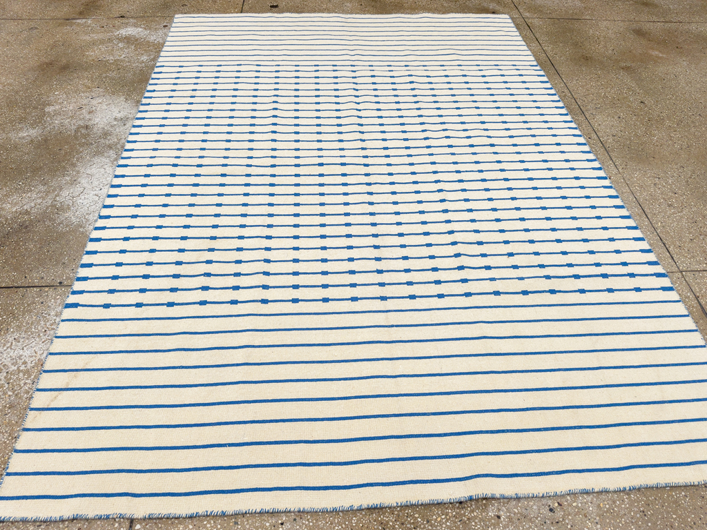 Vintage Turkish Flatweave Kilim Accent Rug, No.33638 - Gsblank