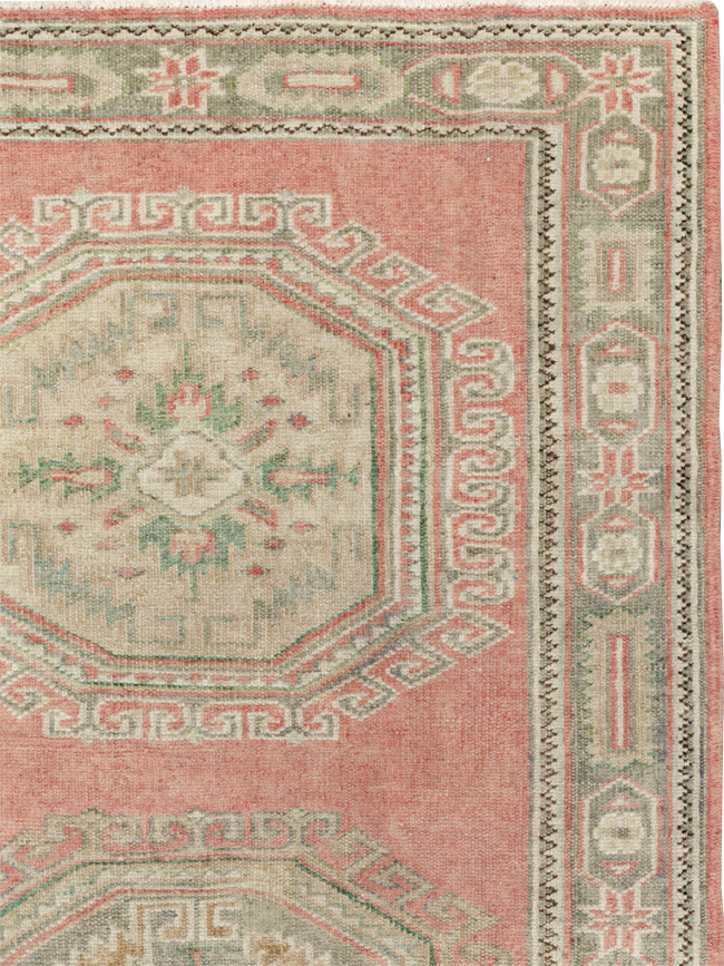 Vintage Turkish Anatolian Wide Gallery Runner, No.33639 - Gsblank