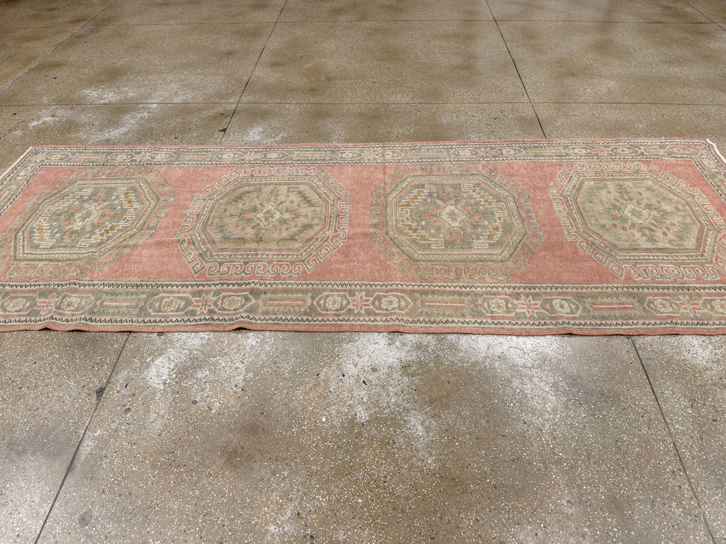 Vintage Turkish Anatolian Wide Gallery Runner, No.33639 - Gsblank