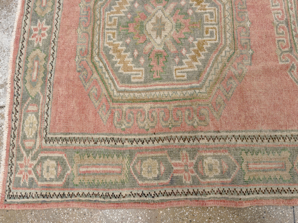 Vintage Turkish Anatolian Wide Gallery Runner, No.33639 - Gsblank