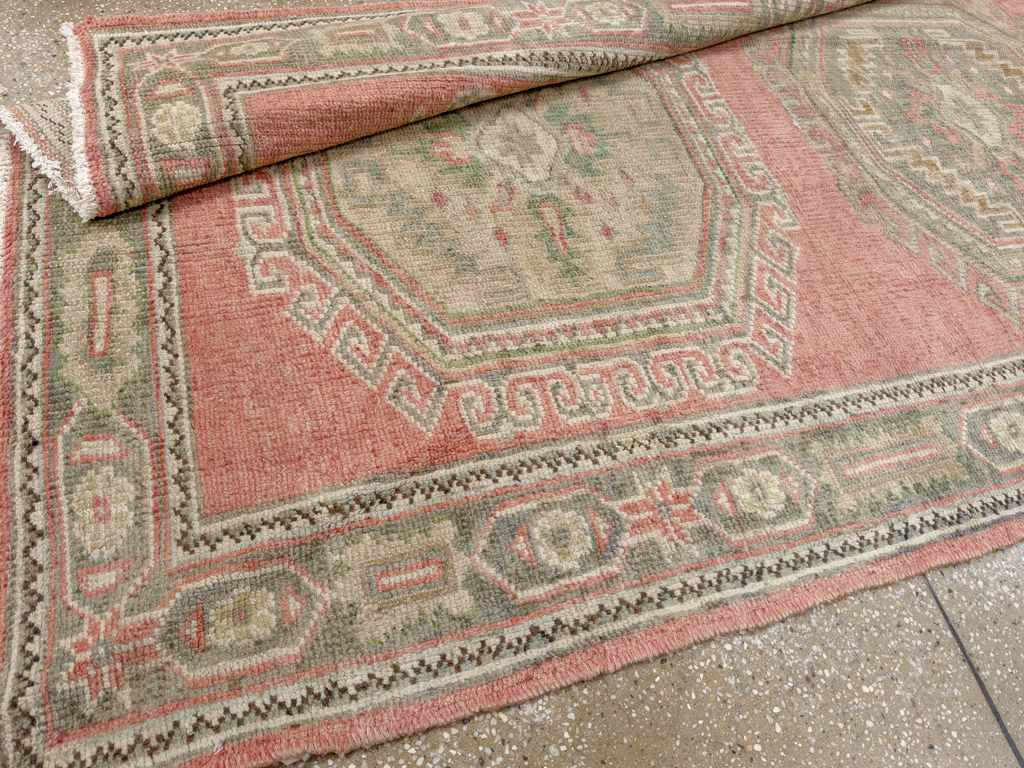 Vintage Turkish Anatolian Wide Gallery Runner, No.33639 - Gsblank