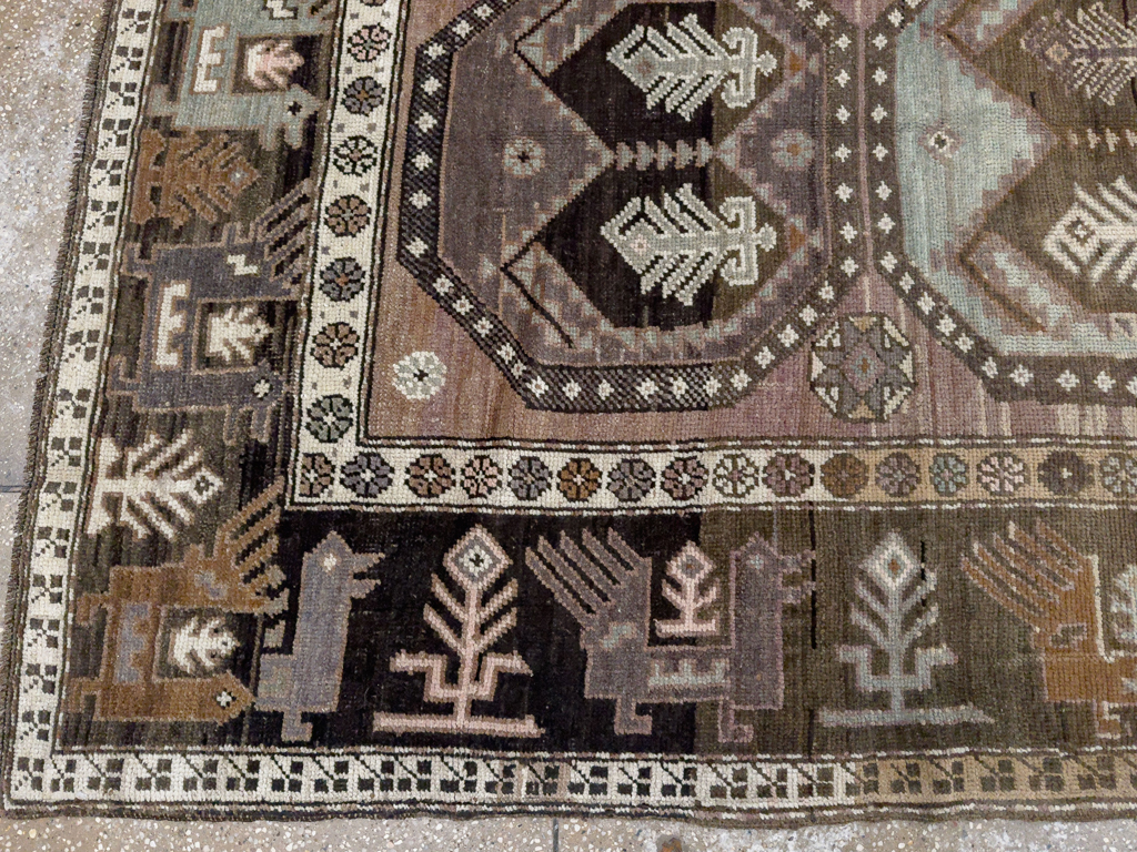 Vintage Turkish Anatolian Wide Gallery Runner, No.33642 - Gsblank