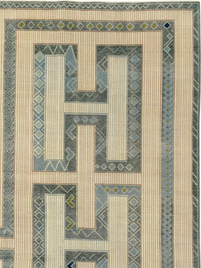 Modern African Tuareg Inspired Turkish Khotan Large Room Size Carpet, No.33646 - Gsblank