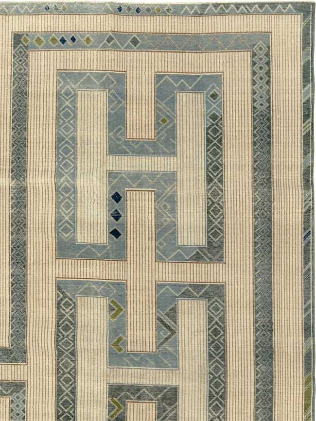 Modern African Tuareg Inspired Turkish Khotan Large Room Size Carpet, No.33646 - Gsblank