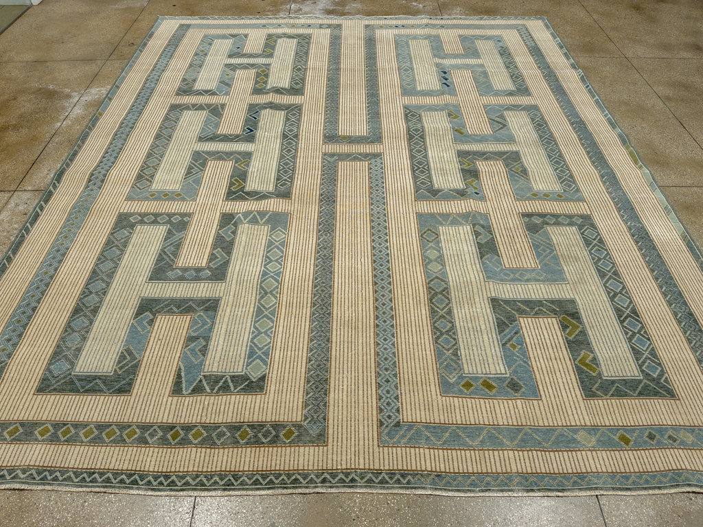 Modern African Tuareg Inspired Turkish Khotan Large Room Size Carpet, No.33646 - Gsblank