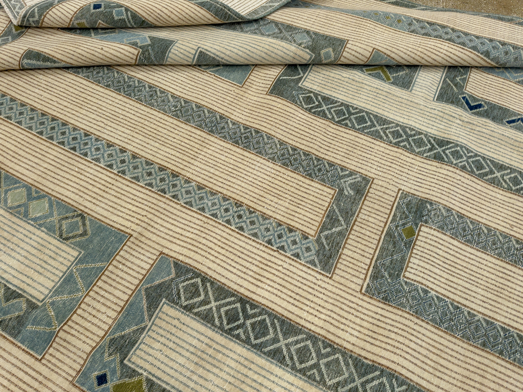 Modern African Tuareg Inspired Turkish Khotan Large Room Size Carpet, No.33646 - Gsblank