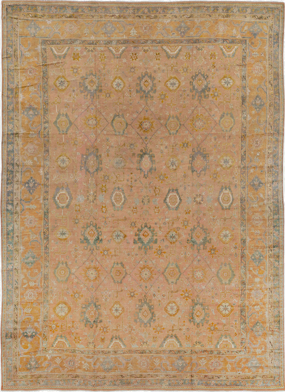 Antique Turkish Oushak Oversize Carpet, No.33651 - Gsblank