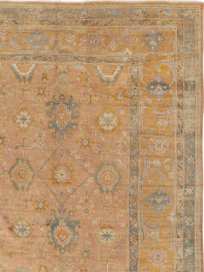 Antique Turkish Oushak Oversize Carpet, No.33651 - Gsblank