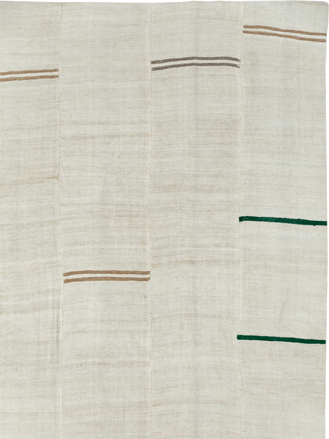 Vintage Turkish Flatweave Kilim Large Carpet, No.33654 - Gsblank