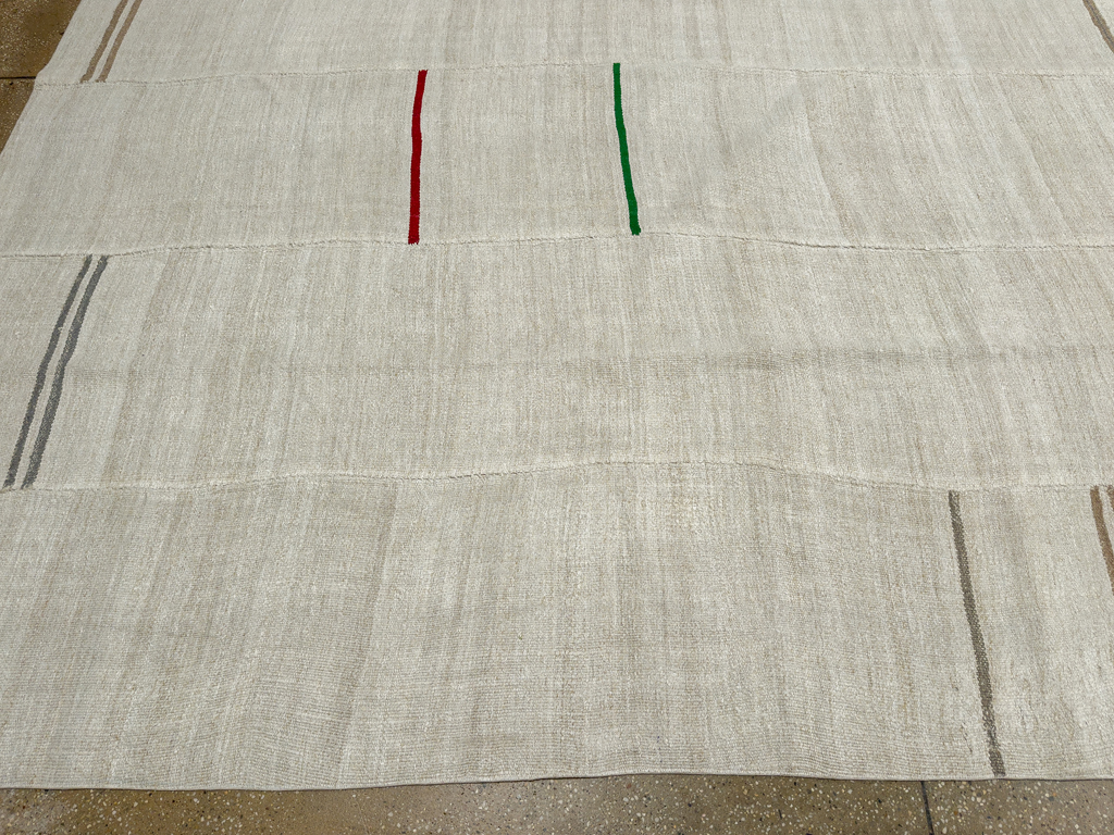 Vintage Turkish Flatweave Kilim Large Carpet, No.33654 - Gsblank