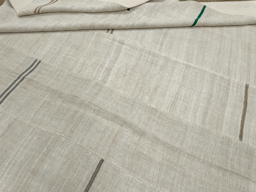 Vintage Turkish Flatweave Kilim Large Carpet, No.33654 - Gsblank
