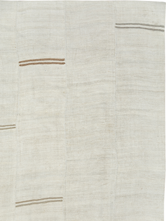Vintage Turkish Flatweave Kilim Large Carpet, No.33655 - Gsblank