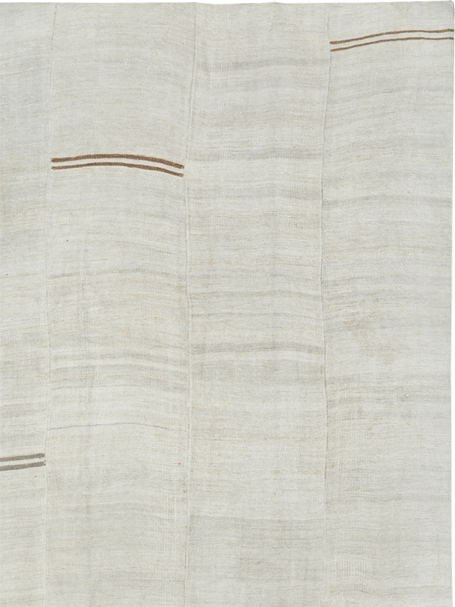 Vintage Turkish Flatweave Kilim Large Carpet, No.33655 - Gsblank