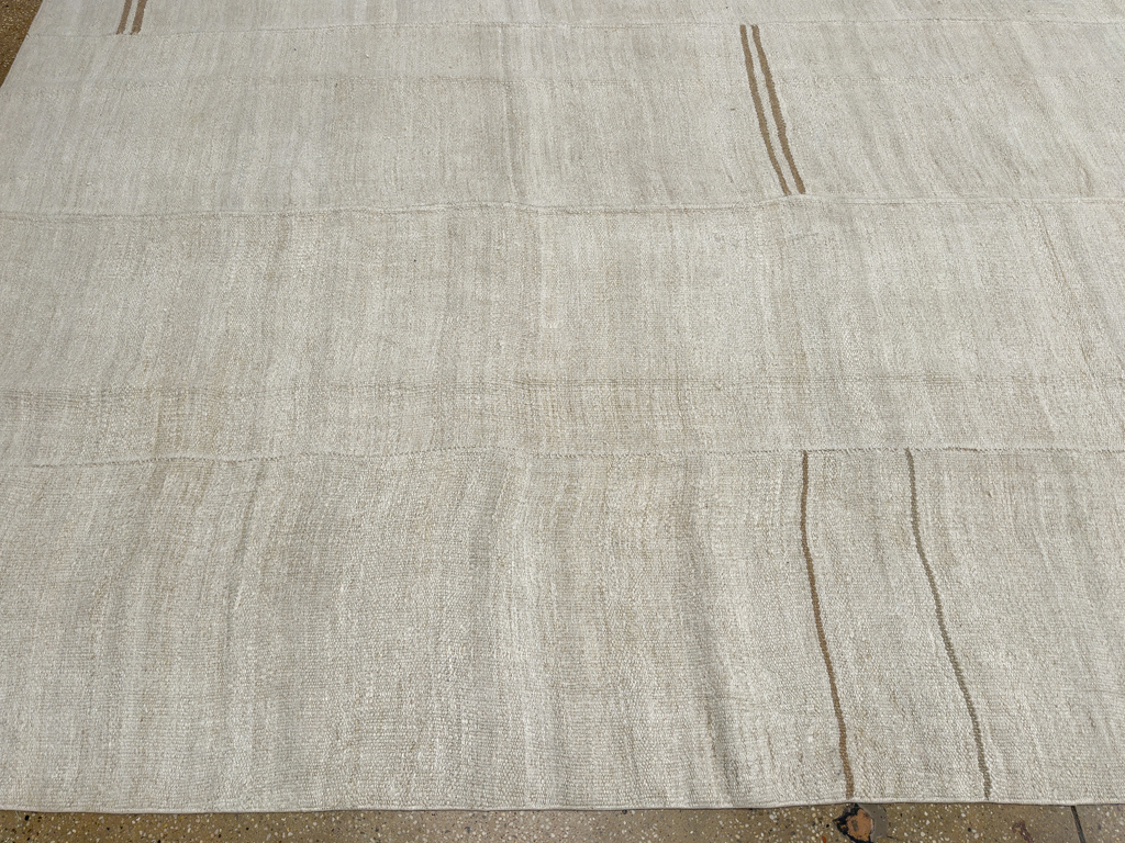 Vintage Turkish Flatweave Kilim Large Carpet, No.33655 - Gsblank