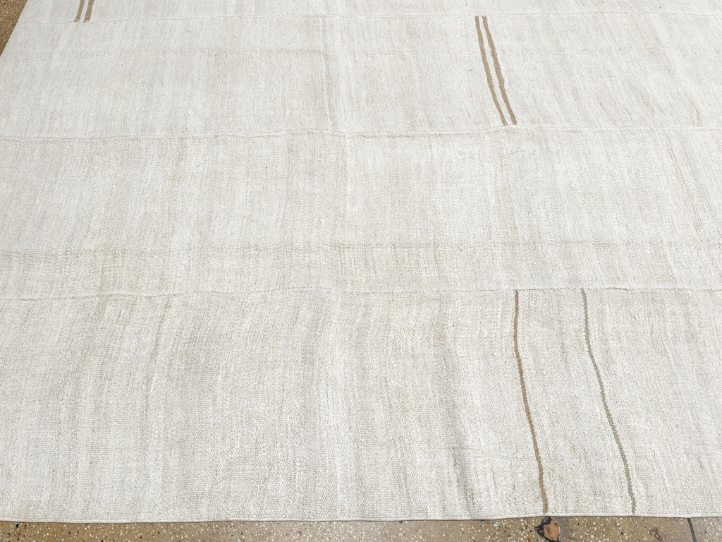Vintage Turkish Flatweave Kilim Large Carpet, No.33655 - Gsblank