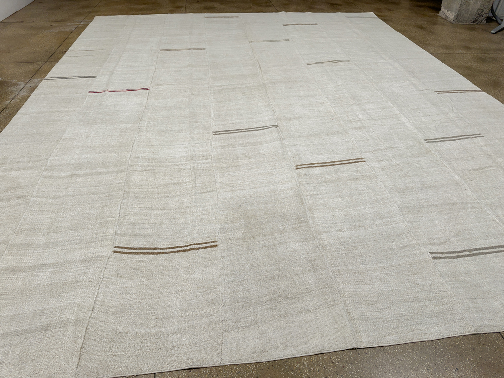 Vintage Turkish Flatweave Kilim Large Carpet, No.33655 - Gsblank