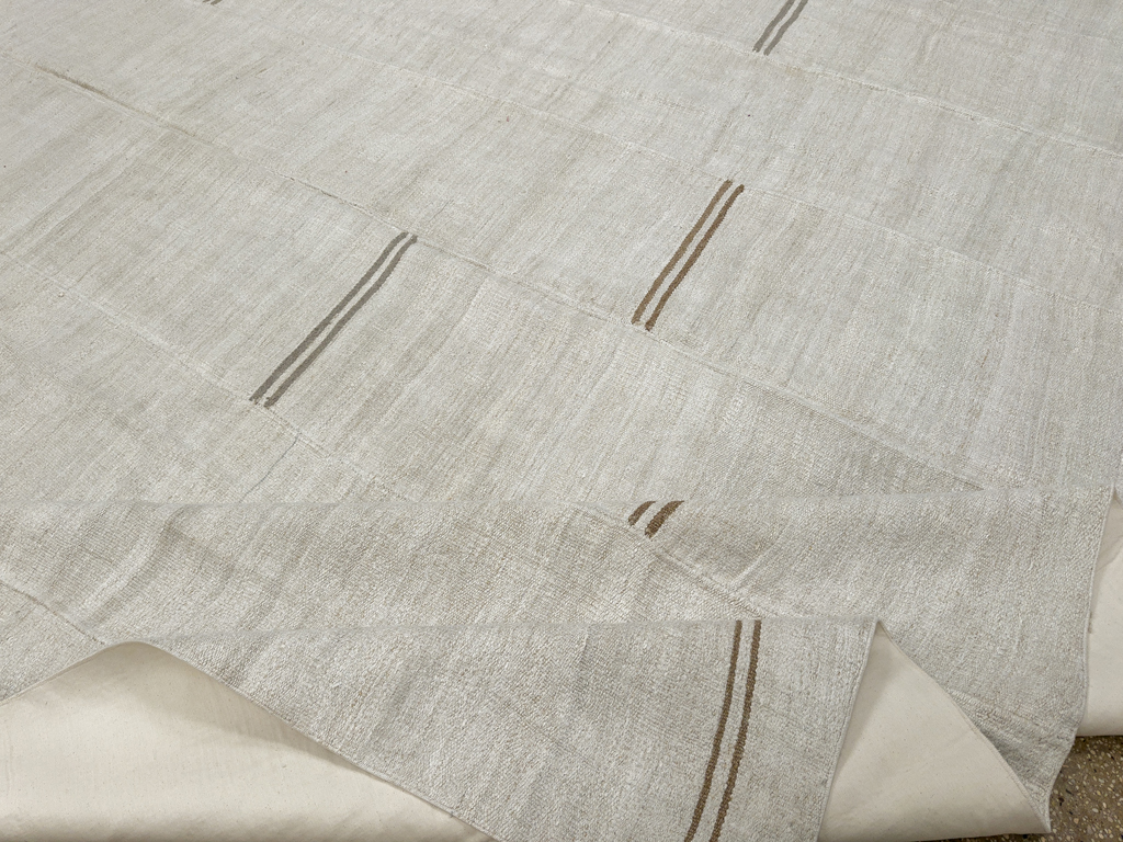 Vintage Turkish Flatweave Kilim Large Carpet, No.33655 - Gsblank