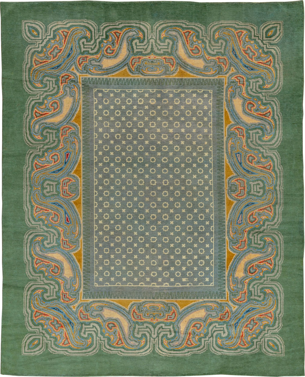 Antique Irish Donegal Room Size Carpet, No.33680 - Gsblank