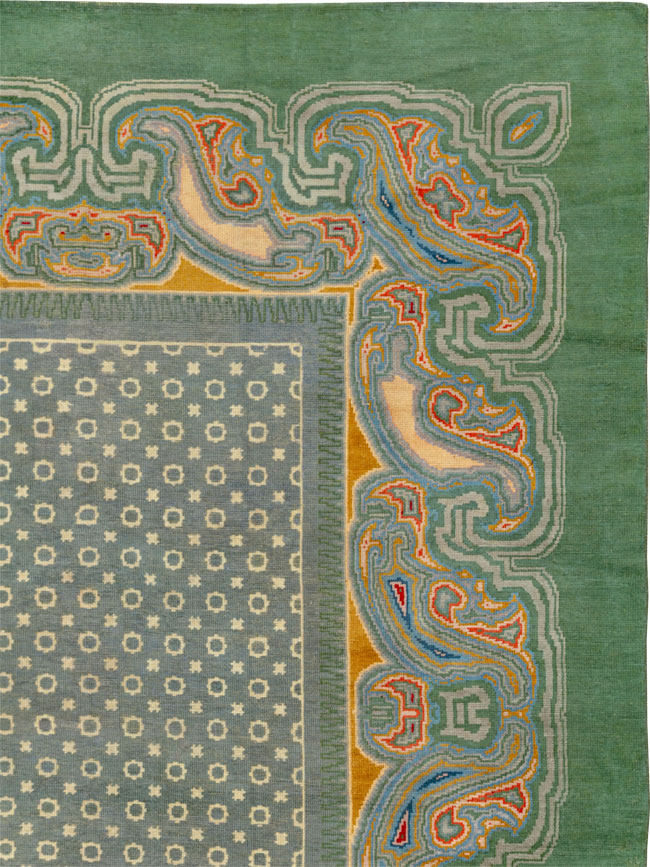 Antique Irish Donegal Room Size Carpet, No.33680 - Gsblank