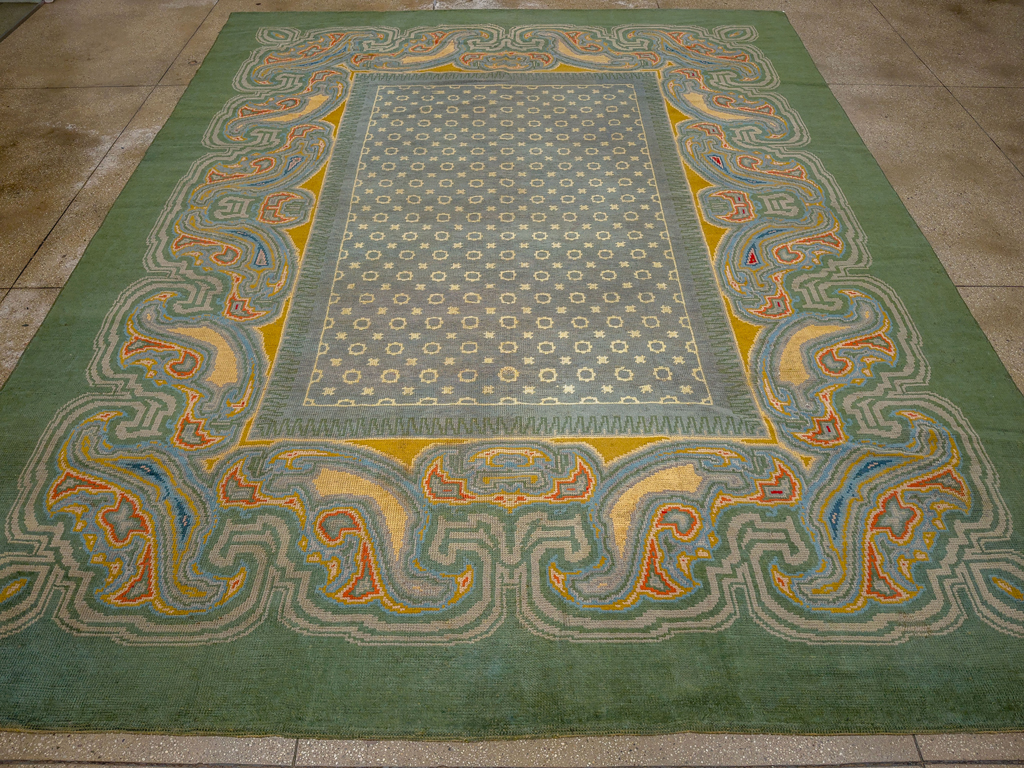 Antique English Donegal Room Size Carpet, No.33680 - Gsblank