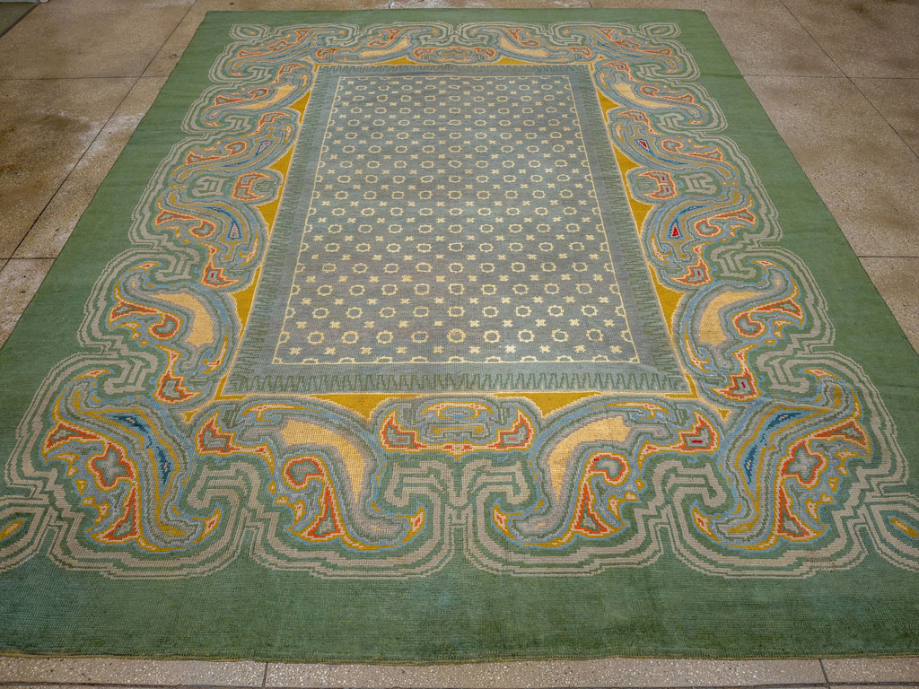 Antique Irish Donegal Room Size Carpet, No.33680 - Gsblank