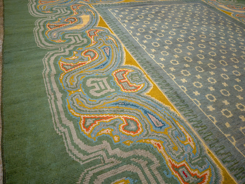 Antique Irish Donegal Room Size Carpet, No.33680 - Gsblank