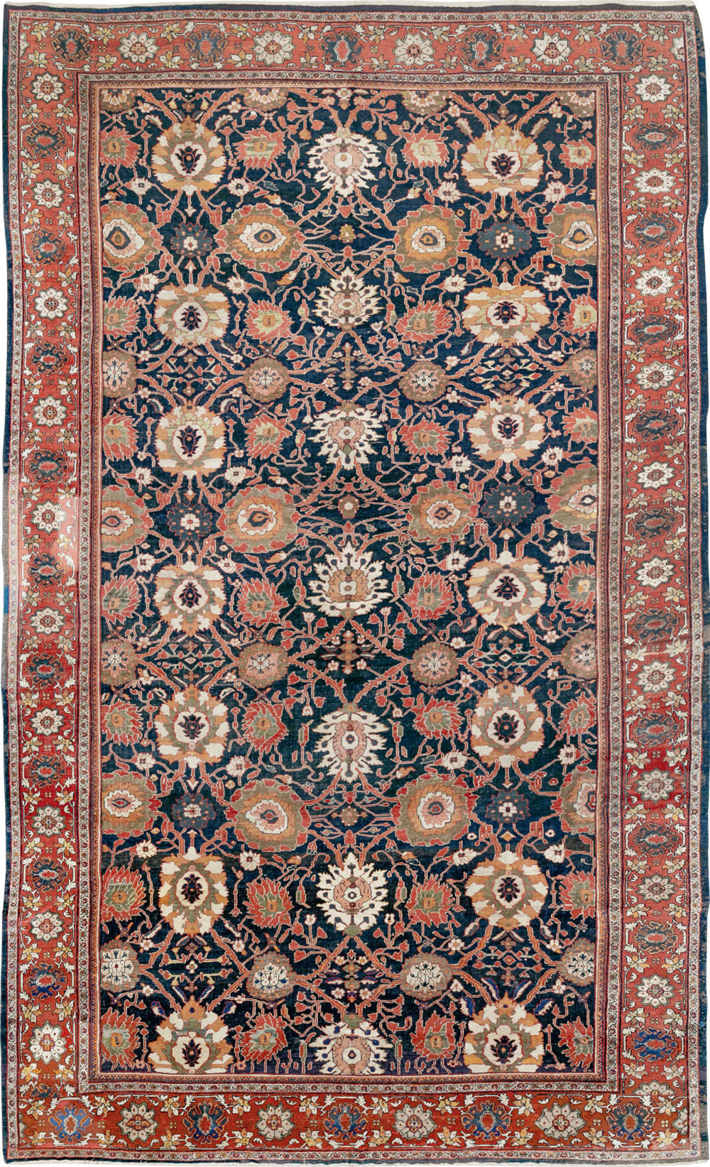 Antique Persian Mahal Oversize Carpet, No.33689 - Gsblank