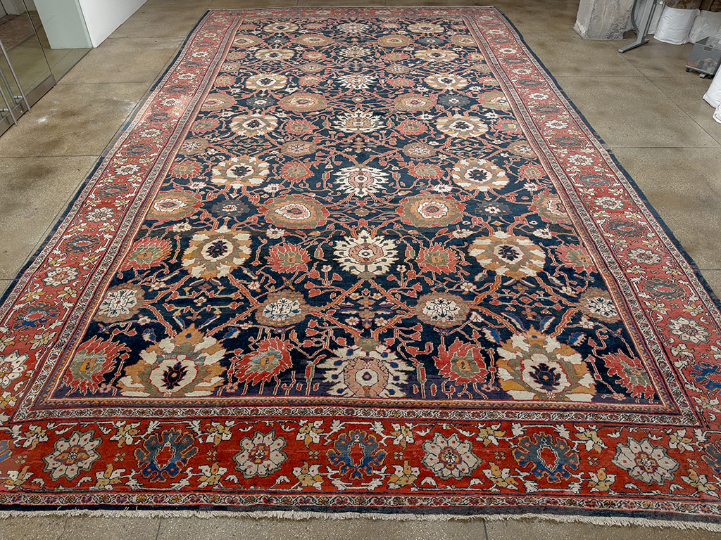 Antique Persian Mahal Oversize Carpet, No.33689 - Gsblank