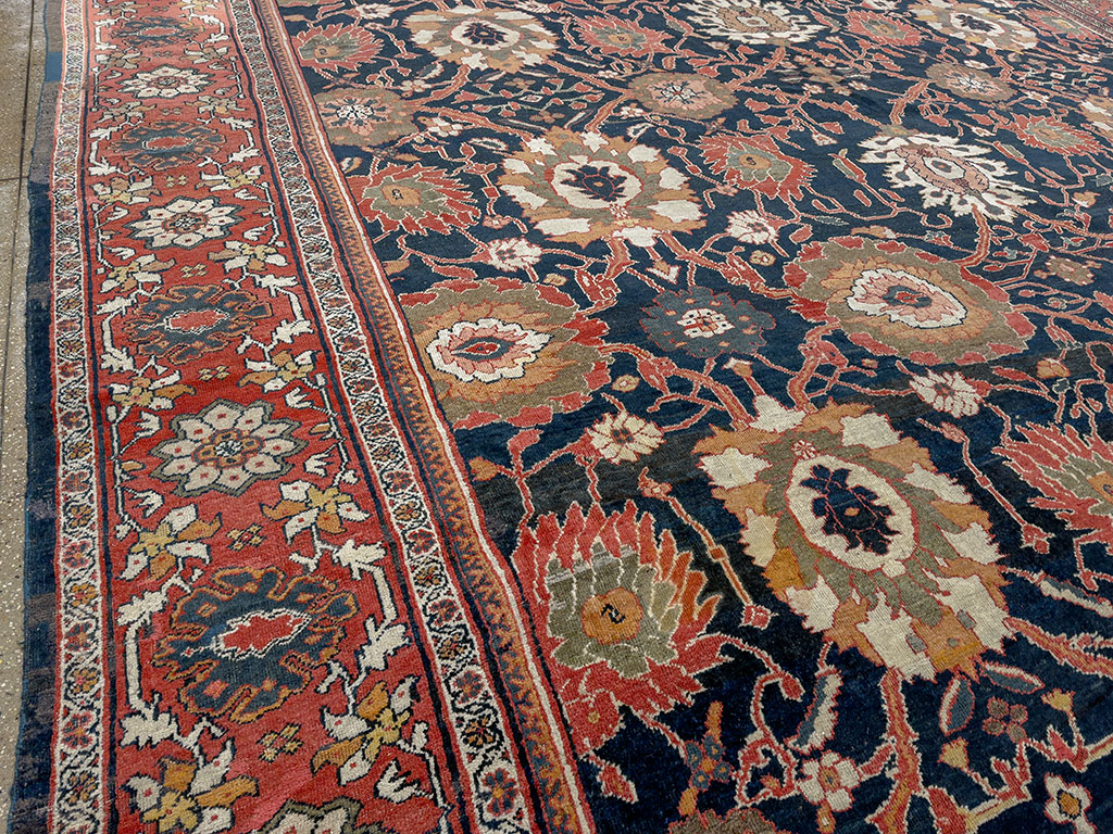 Antique Persian Mahal Oversize Carpet, No.33689 - Gsblank