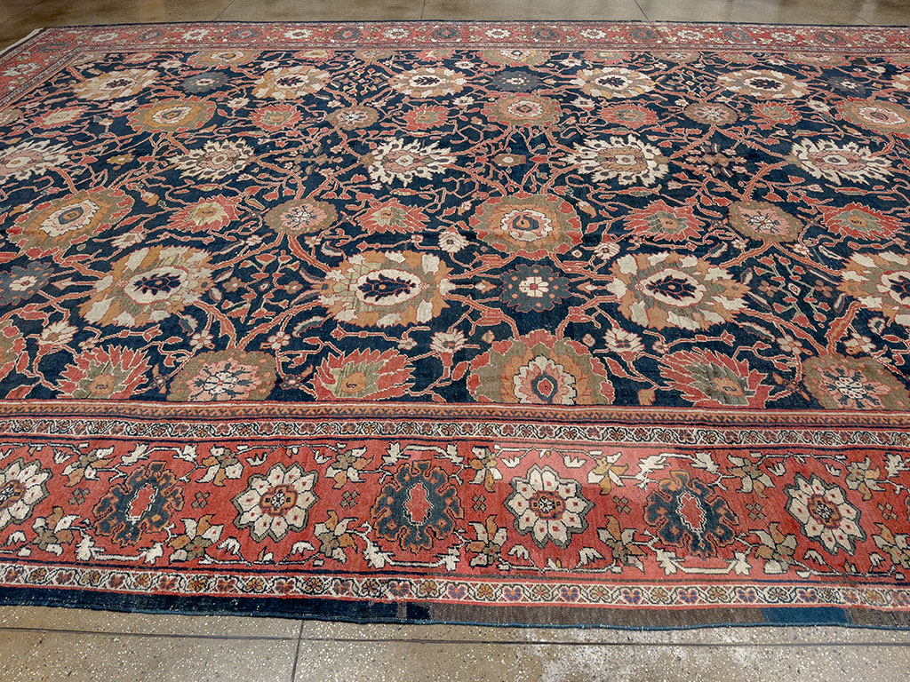 Antique Persian Mahal Oversize Carpet, No.33689 - Gsblank