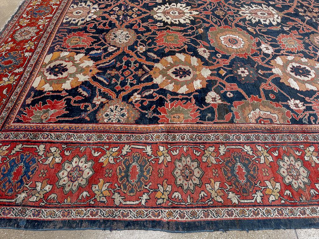 Antique Persian Mahal Oversize Carpet, No.33689 - Gsblank