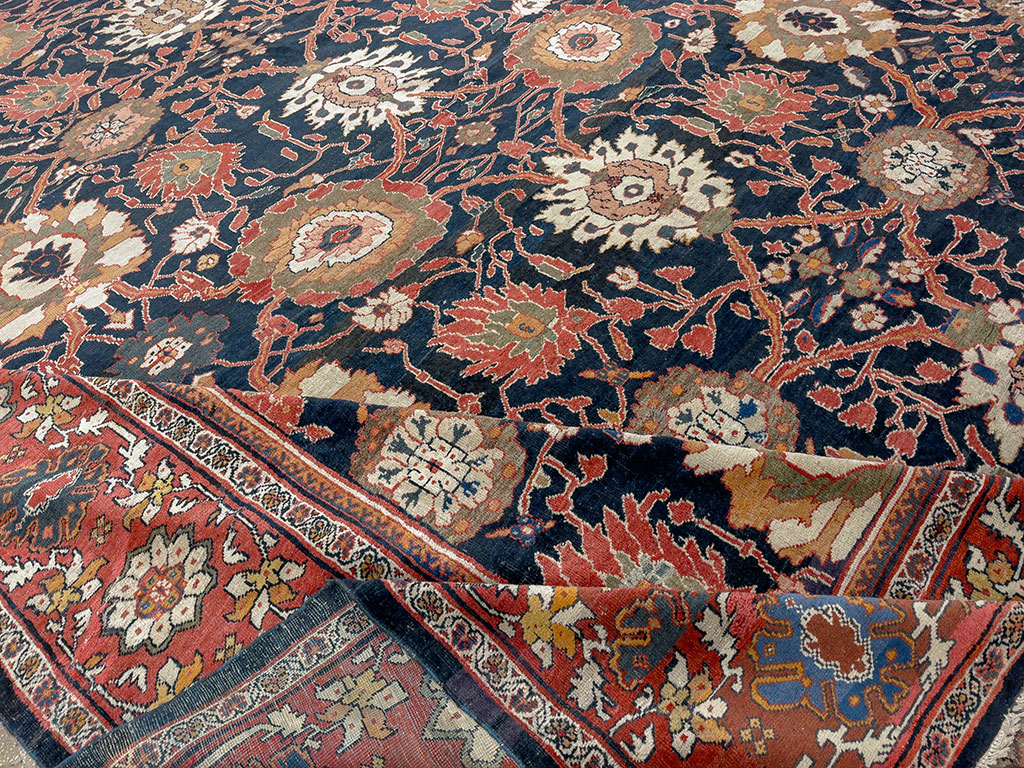 Antique Persian Mahal Oversize Carpet, No.33689 - Gsblank