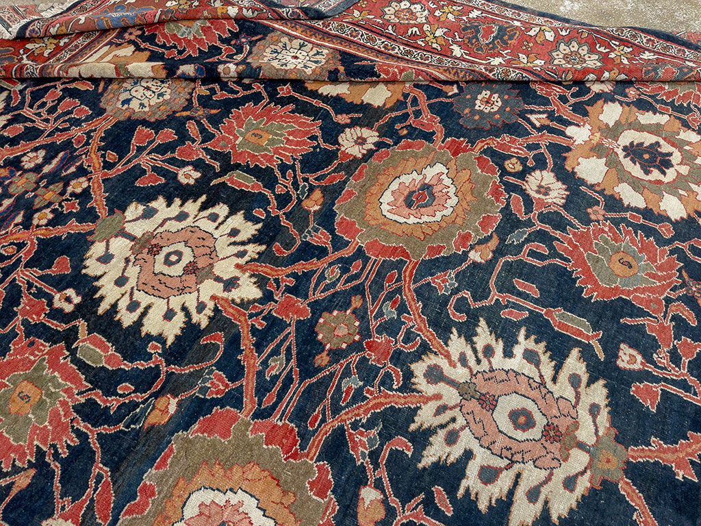 Antique Persian Mahal Oversize Carpet, No.33689 - Gsblank