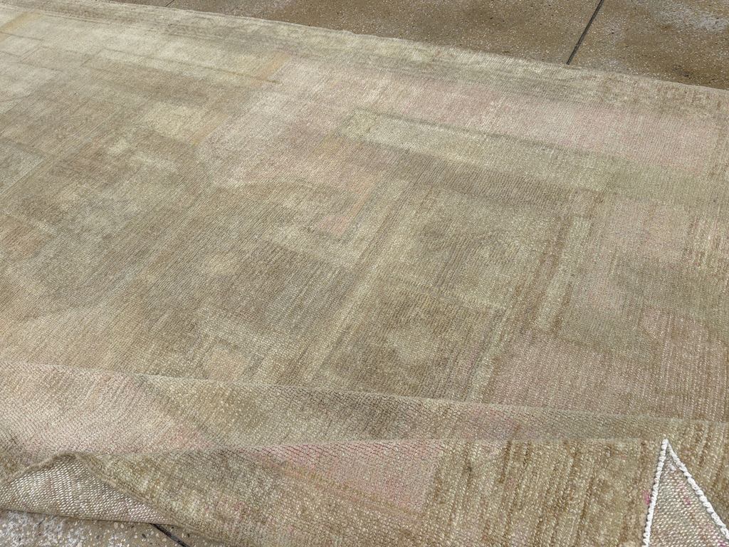 Vintage Turkish Anatolian Wide Gallery Runner, No.33706 - Gsblank