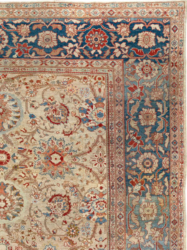 Antique Persian Sultanabad Room Size Carpet, No.33715 - Gsblank
