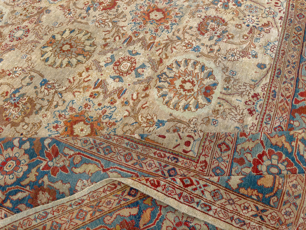 Antique Persian Sultanabad Room Size Carpet, No.33715 - Gsblank
