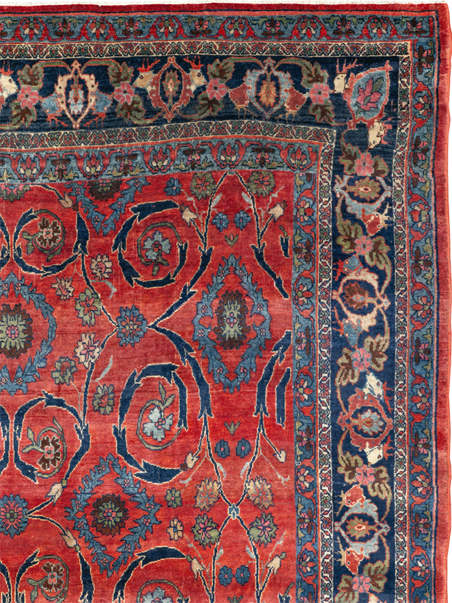 Antique Persian Bidjar Room Size Carpet, No.33716 - Gsblank
