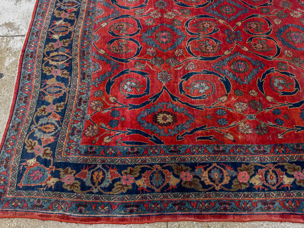Antique Persian Bidjar Room Size Carpet, No.33716 - Gsblank